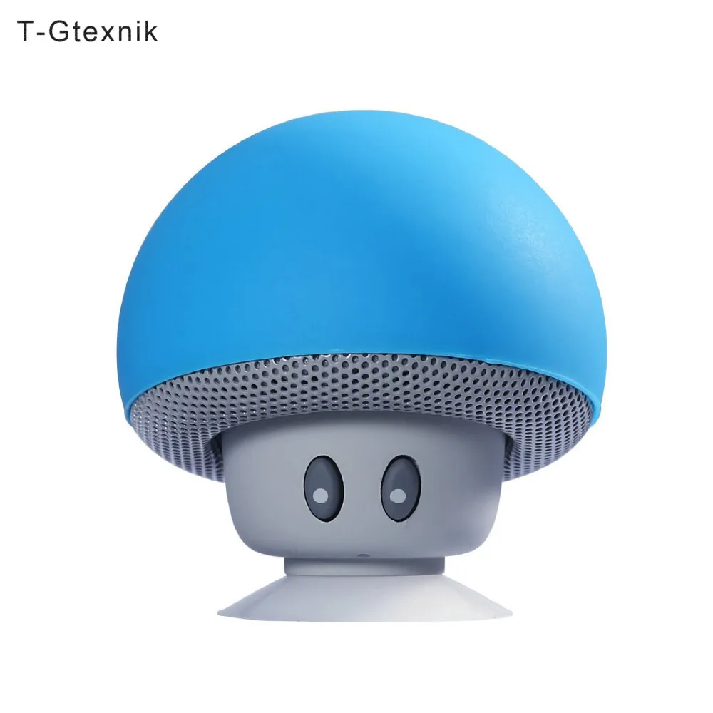 Беспроводной Bluetooth мини динамик в форме гриба с микро 3 Вт всасывающий