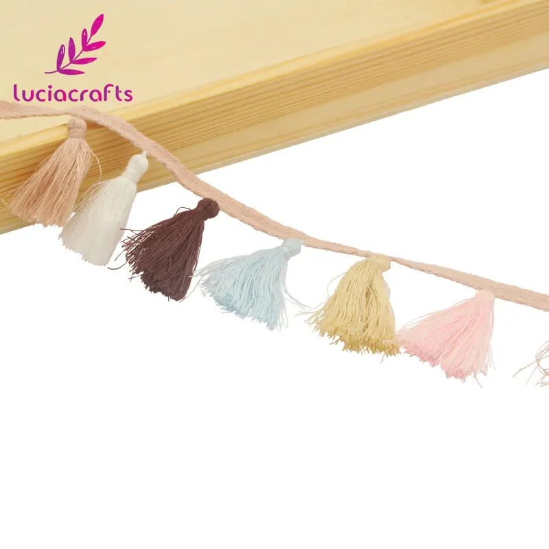 

1yard/lot 3.5cm Fringed Embroidery Lace Ethnic Trim Tassel Ribbon DIY Sewing Stage Latin Dress Garment Hat Accessories N0503