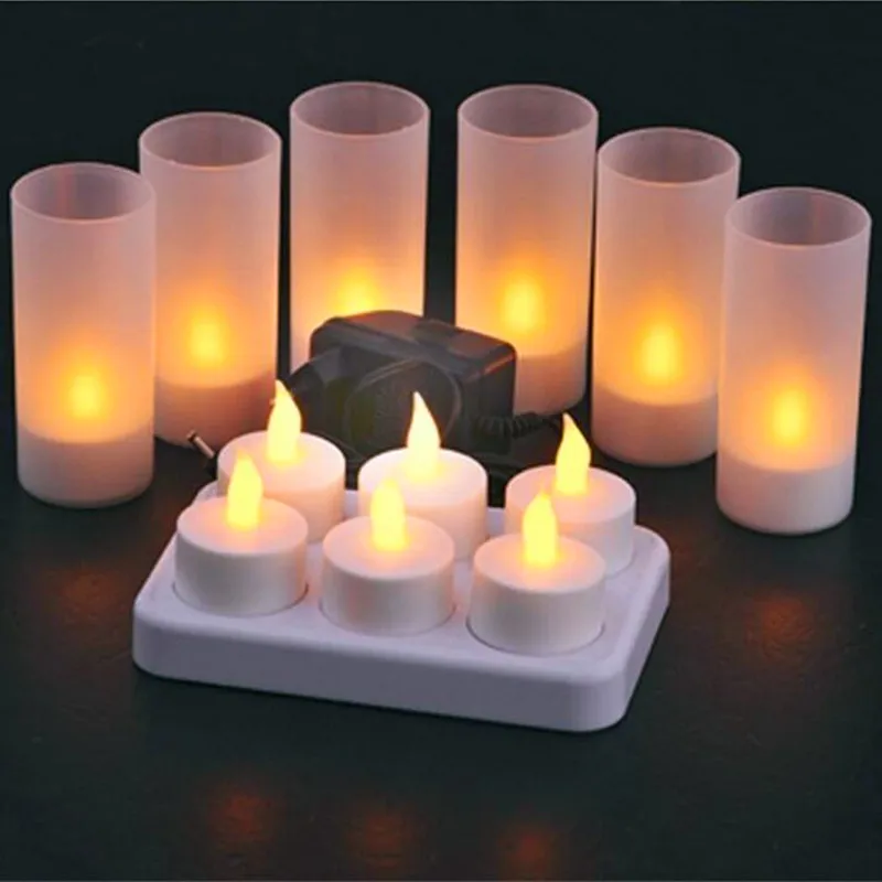 LED candle light Table Lamp Rechargeable Battery LED Night Light