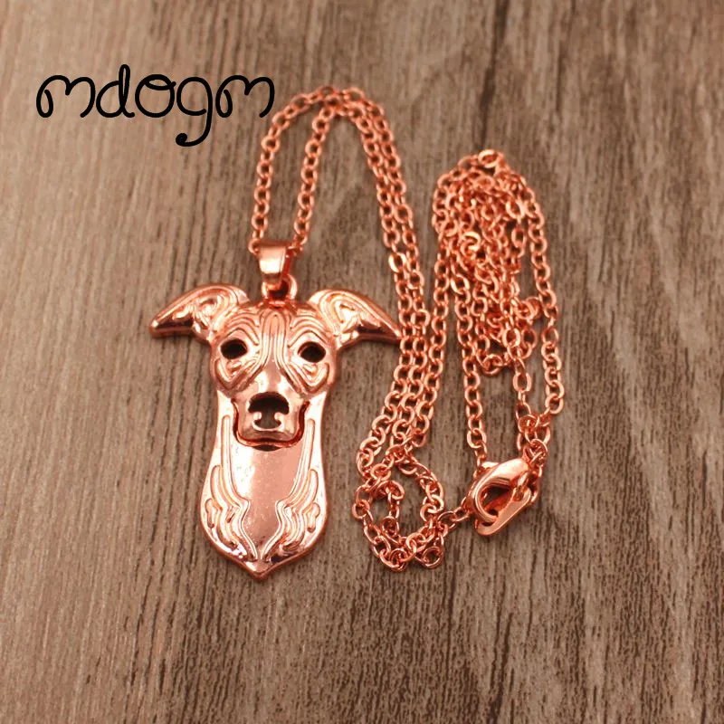 Милый Грейхаунд ожерелье собака животное кулон покрыто золотом серебром