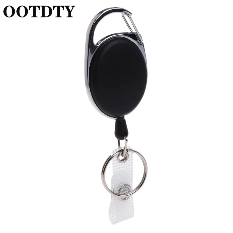 

OOTDTY Fishing Zinger Retractor Key Ring Reel Holder Retractable Nylon Cable Back Clip Fishing Zinger