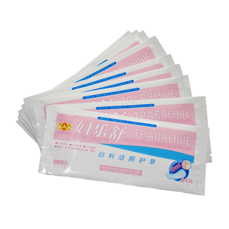 10 pcs Chinese Medicine Pad Swabs Feminine Hygiene Product Women Healthy Medicated Anion Pads Women Care