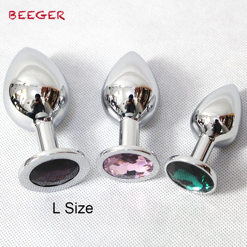 High Quality Solid Stainless Steel Anal Toys Butt Plug L Size 90x40mm