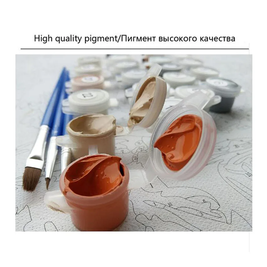 Крана картина по номерам животных маслом Раскраска на холсте DIY Ручная роспись