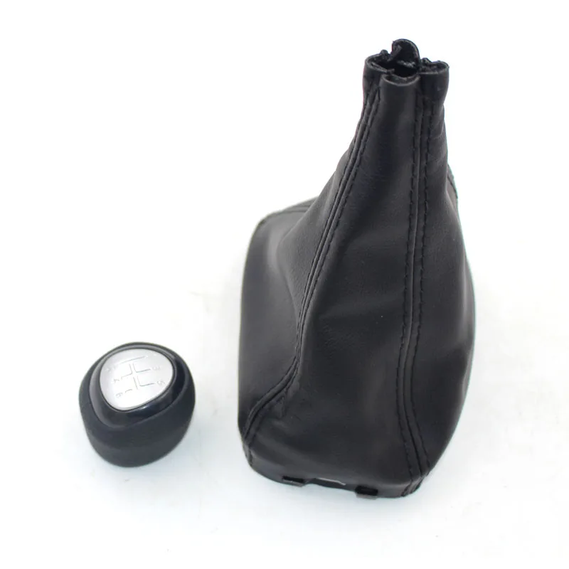 

5 6 Speed Car Shift Gear Knob Covered Leather For SAAB 9-3 2003 2004 2005 2006 2007 2008 - 2012
