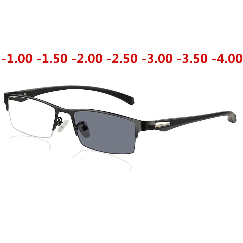 Cubojue фотохромные очками Для мужчин Хамелеон Оправы для очков с диоптриями переход объектив близорукость-1,0 до-4,0