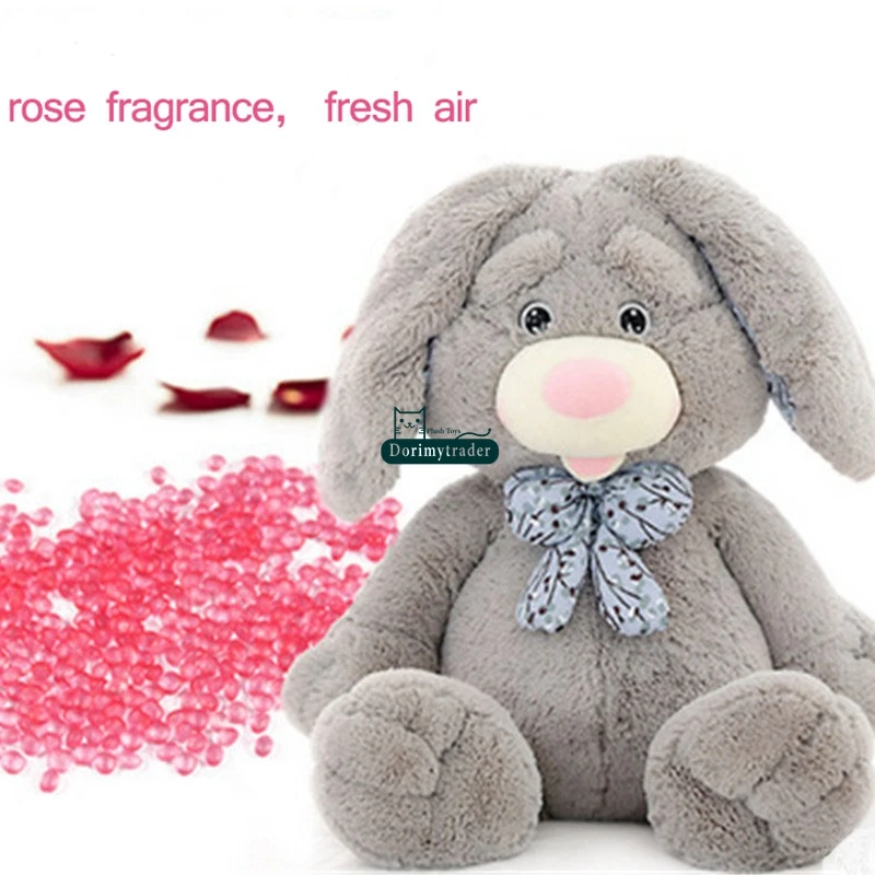 Dorimytrader Pop Giant Anime Bunny Plush Doll Big Soft Stuffed Long Ear Rabbit Animals Toy with Rose Incense Great Lover Baby Present DY61638(3)
