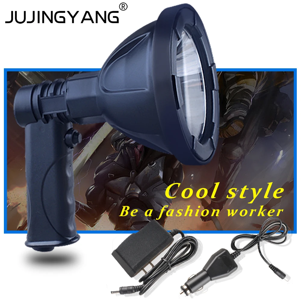 Portable searchlight Rechargeable 12V T6 LED Spotlight for