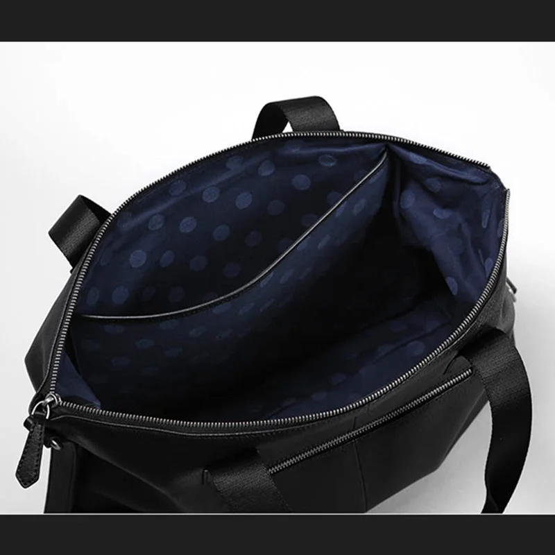 AETOO Portable leather men's bag, handmade business cowhide men's bag, casual men's shoulder crossbody bag