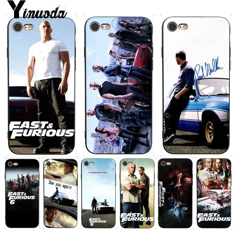 

Yinuoda For iPhone 7 6 Case Fast & Furious and Paul Walker Fashion Phone Case for iPhone X 8 7 6 6S Plus X 5 5S SE XR XS XSMAX