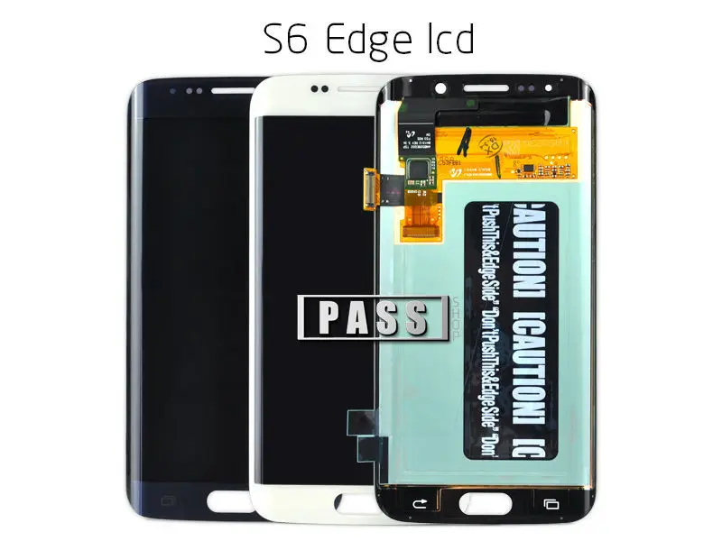 5pcs/lot DHL Smart Phone LCD Screen for Samsung Edge S6 G925F G925S G925V G925i Touch Assembly blue and white | Мобильные телефоны