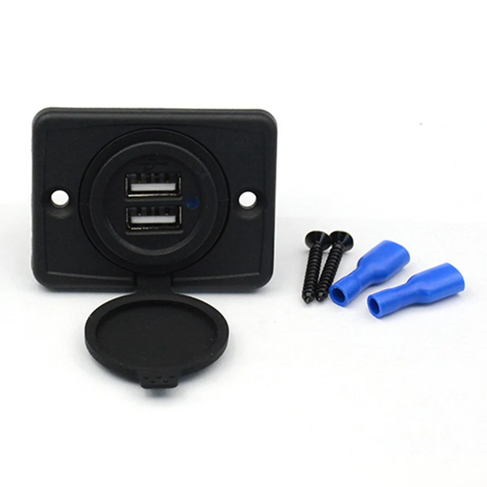 12 24V 3.1A мотоцикл автомобиль USB розетка Зарядка порт адаптер|Кабели адаптеры и