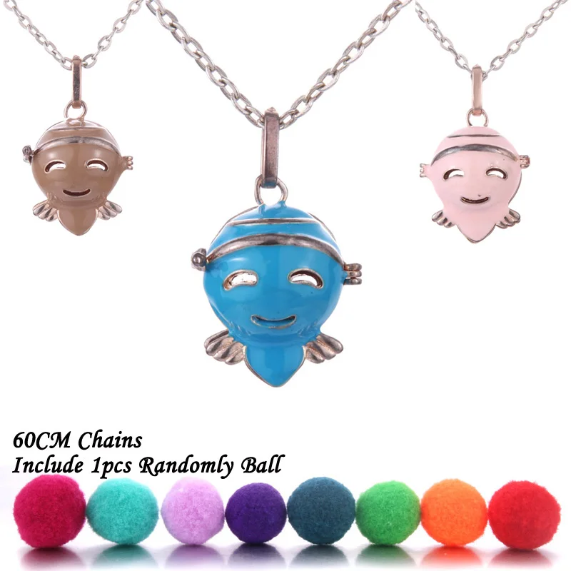 

Mexico Chime Music Ball Caller Locket Necklace Vintage Pregnancy Necklace for Aromatherapy Essential Oil Pregnant Women