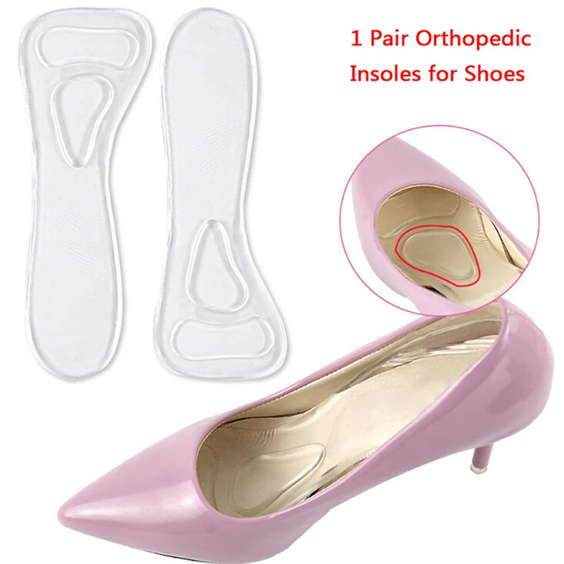 1 Pair Shoes Insole Arch Support Anti-Slip Massaging Gel Metatarsal Cushion Orthopedic Insoles Women