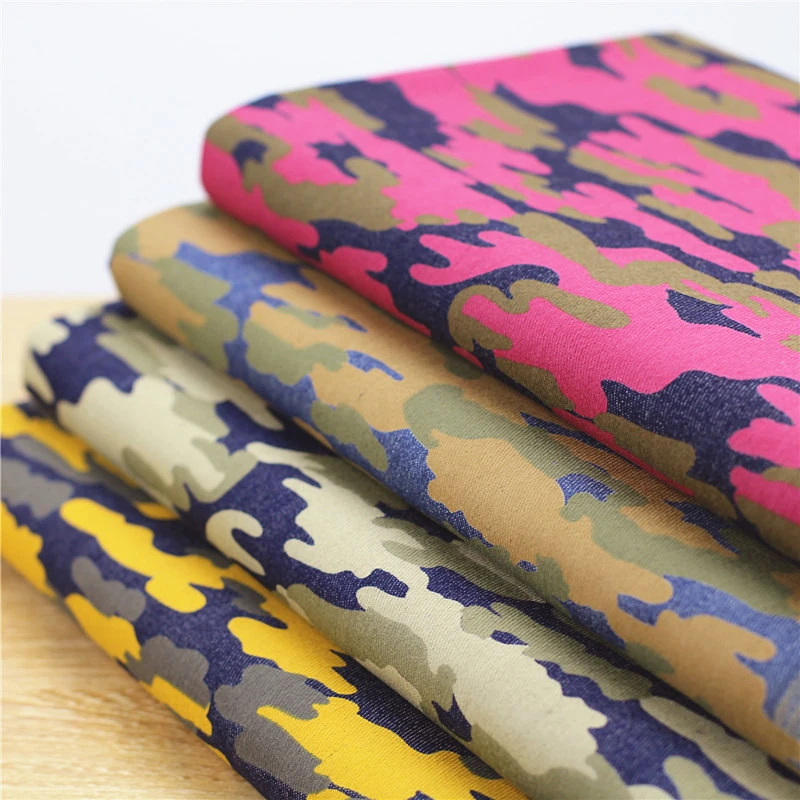 camouflage denim fabric