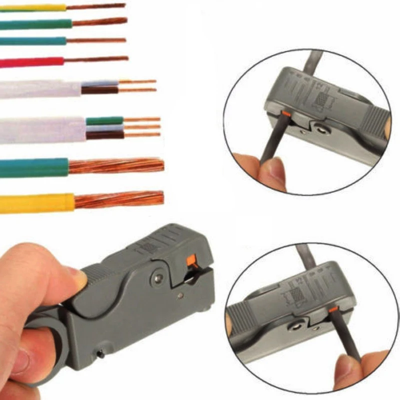 Coaxial Cable Stripping Pliers Wire Stripper Multi purpose Video Cable