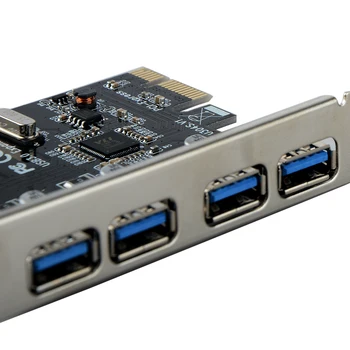 

4 Port USB3.0 PCI-E Riser Card PCI Express Expansion Card Adapter 5 Gbps Speed PCI Usb 3.0 Super Fast Data Transfer