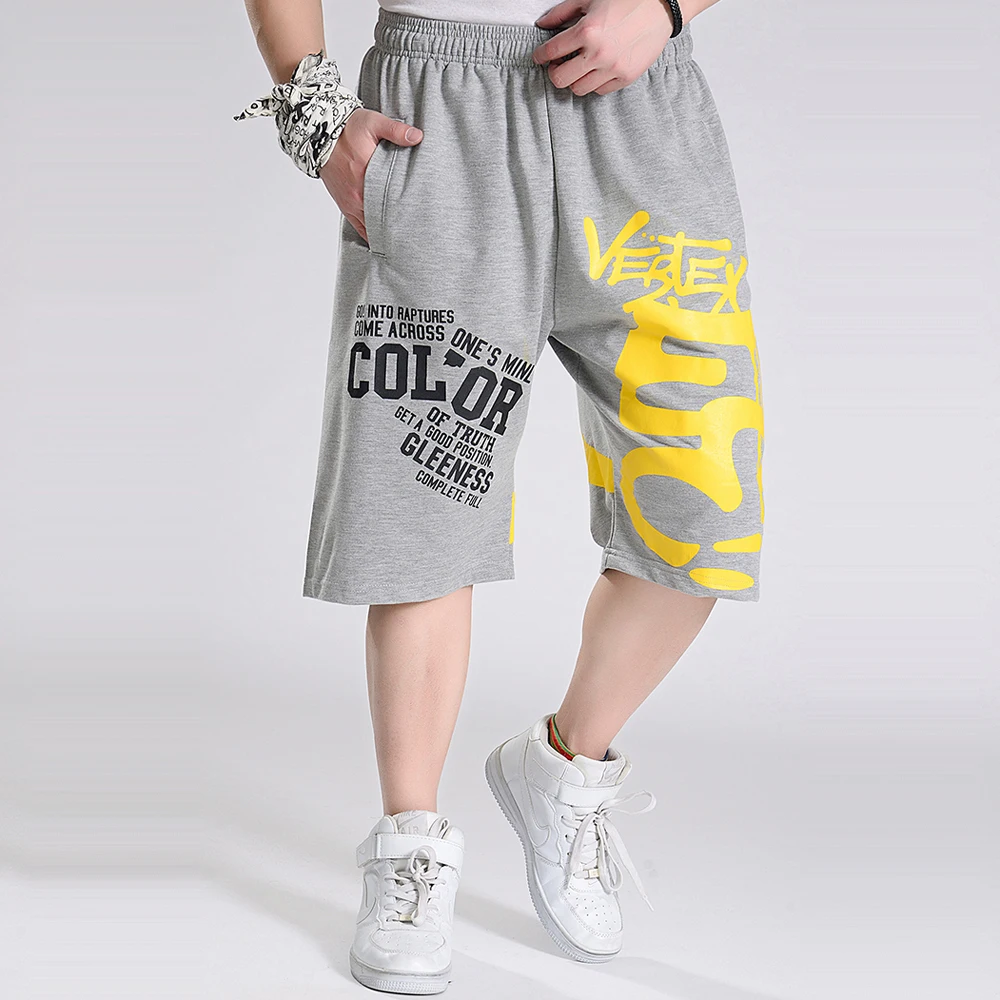 

2019 Hip Hop men male Brand Joggers Clothing Exercise Men Shorts Summer Baggy Loose Knee Trousers Plus Size XXXXL 5XL 6XL 227
