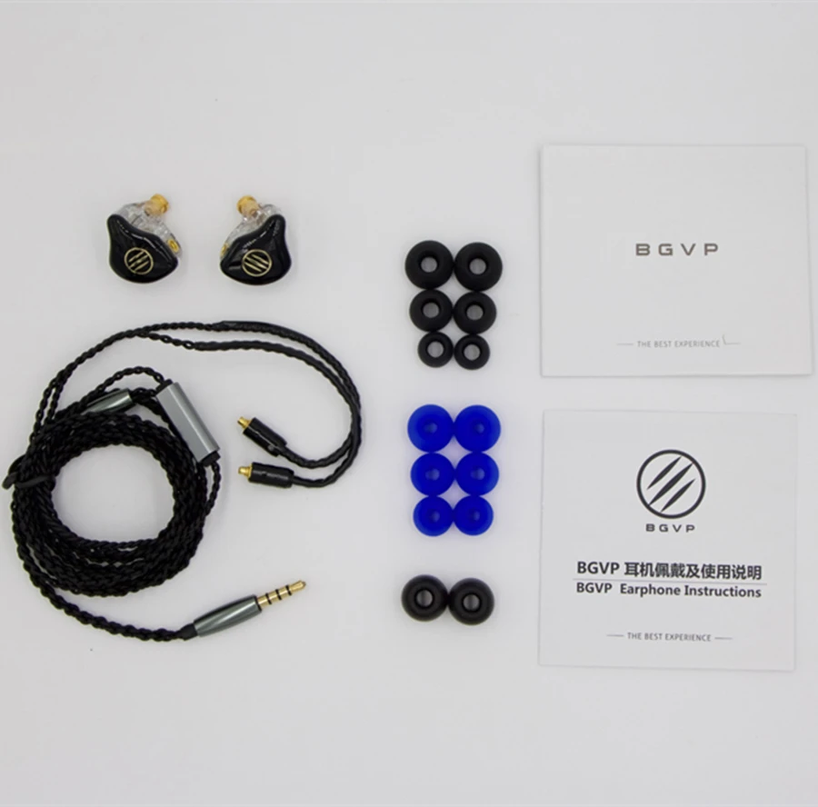 BGVP DS1 PRO HIFI наушники 1DD+ 2BA гибридная технология в уши IEM типы OCC с микрофоном/OCC покрытием с серебром без микрофона MMCX кабель