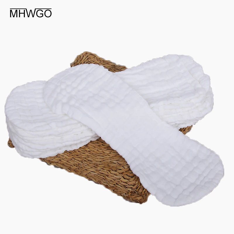 

MHWGO Ecological Diaper Pad Reusable Washable Breathable Inserts Liners For Baby Cloth Diapers Nappy
