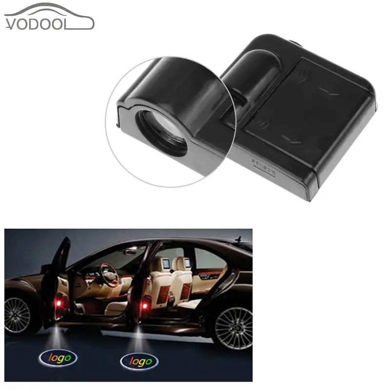 

2Pcs Wireless LED Auto Car Door Welcome Logo Light Laser Projector Ghost Love Heart Horse Pattern Lamp Automobiles Decor Lights