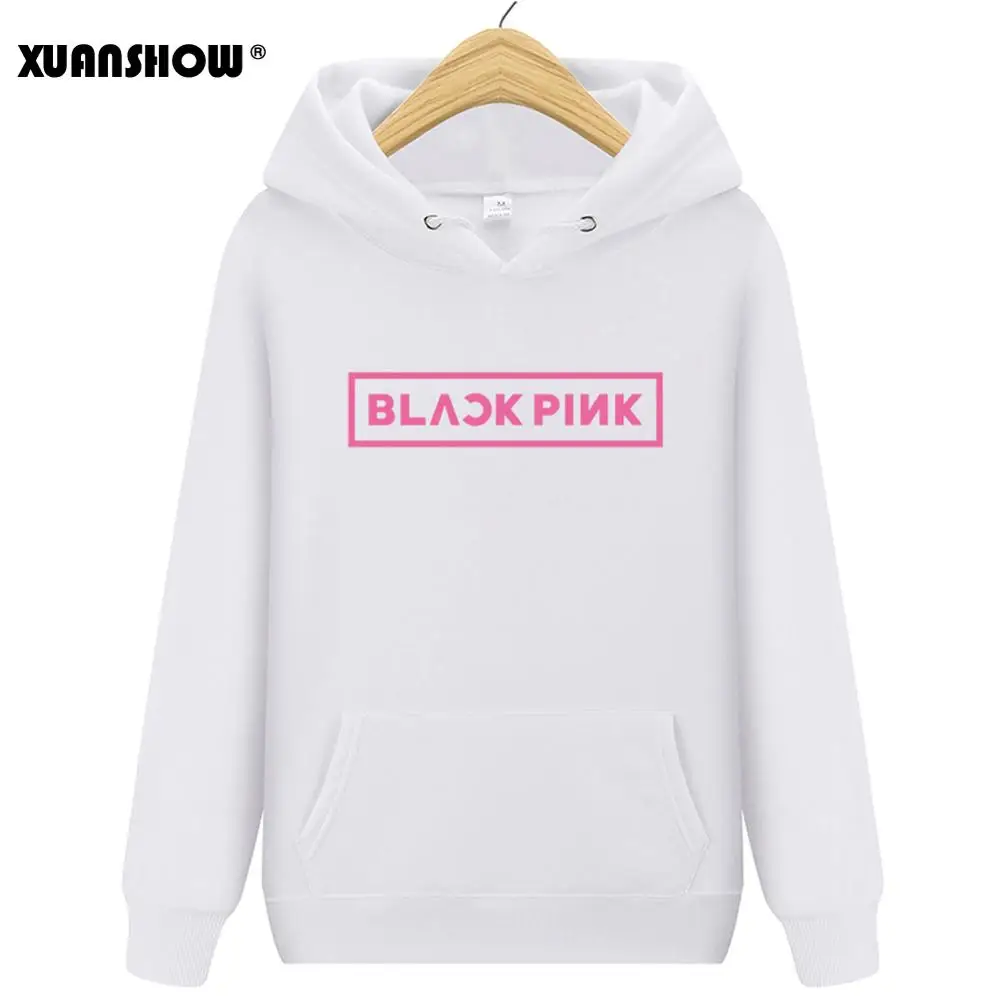  XUANSHOW BLACKPINK Album Women Hoodies Sweatshirt Printed Causal Top Autumn Long Sleeve Hoody Sweat