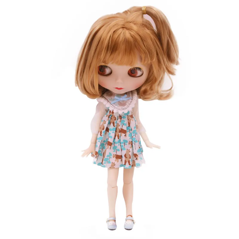 

Blyth Doll BJD, Neo Blyth Doll Nude Customized Frosted Face Dolls Can Changed Makeup and Dress DIY, 1/6 Ball Jointed Dolls SNO10