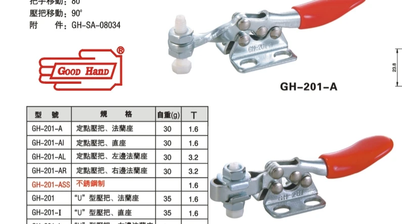 

Quick clamp GH201 201A jig lowest