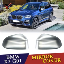Misura Per BMW X3 G01 2018 2019 ABS Cromato Opaco Esterno Porta Laterale Specchi Retrovisori Copertura Trim Cap 2 pz car Styling Accessori