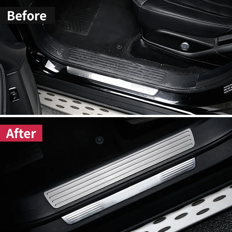 Us 4312 25 Offfor Mercedes Benz Gle W166 350d 320 400 Amg Gle Coupe C292 Door Sill Scuff Plate Welcome Pedal Trim Cover Sticker Accessories In