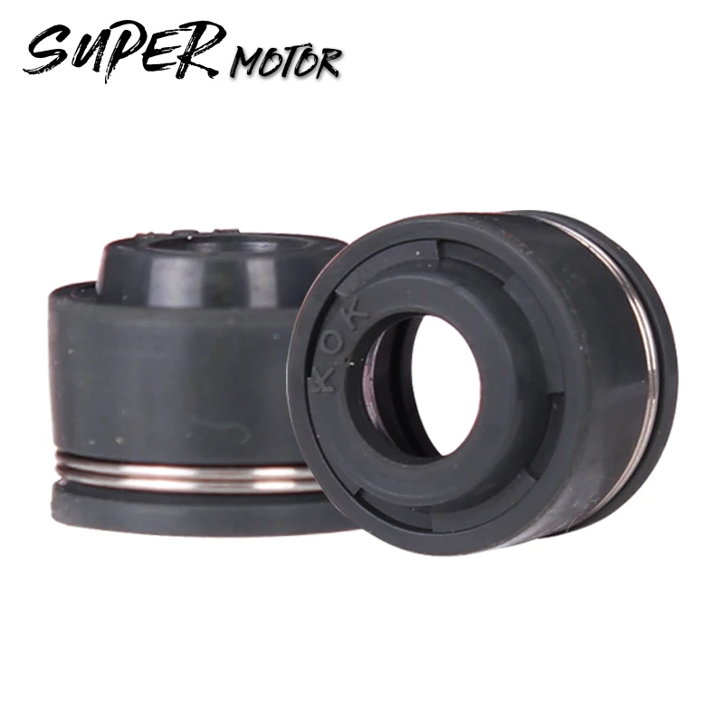 

16PCS Engine Cylinder Air Valve Intake Exhaust Stem Valves Rod Oil Seal For Honda Steed400 Steed600 steed 400 600 Motorcycle