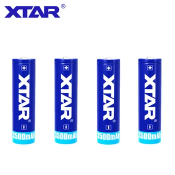 

4 Pcs Xtar Rechargeable 18650 3500mAh 3.7V protected battery designed for flashlights portable power supplies etc