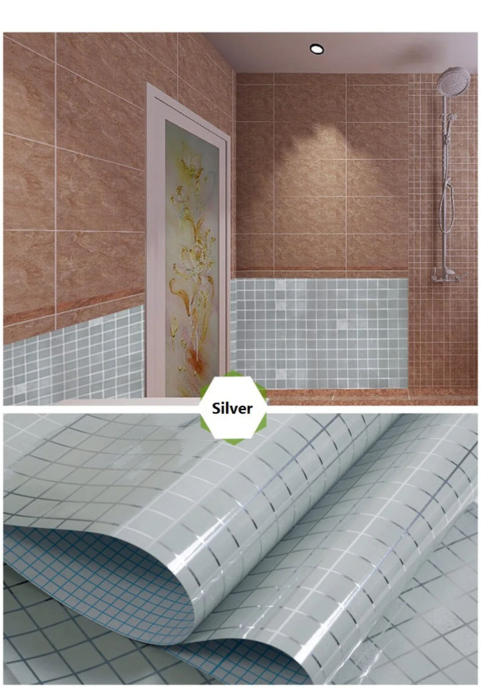 Новый декор для ванной комнаты мозаичная плитка водонепроницаемые наклейки на стену виниловые самоклеющиеся обои на стену кухня Backsplash