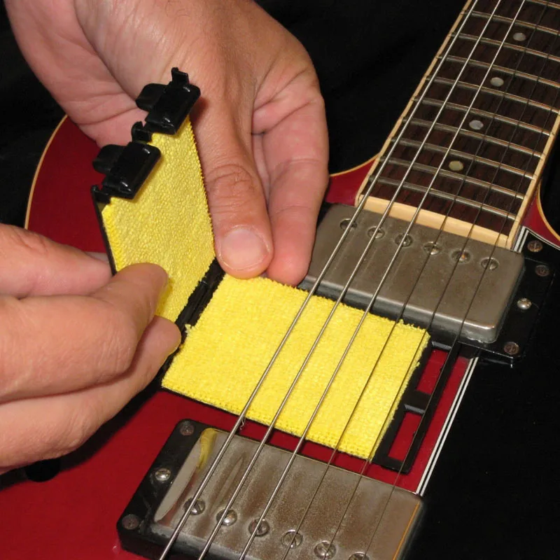 Акустический электрический бас очиститель для гитарных струн для укулеле, банджо быстрый набор кистей Инструмент для струнных музыкальных инструментов