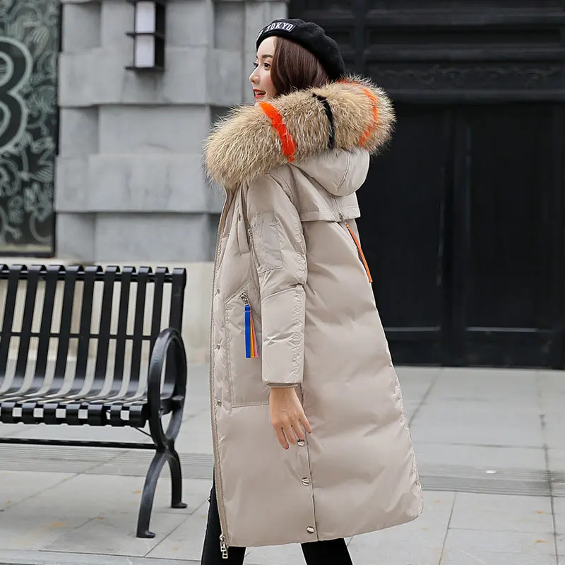 HEE GRAND/2018 зимняя цветная куртка с меховым воротником 3XL ветрозащитное пальто