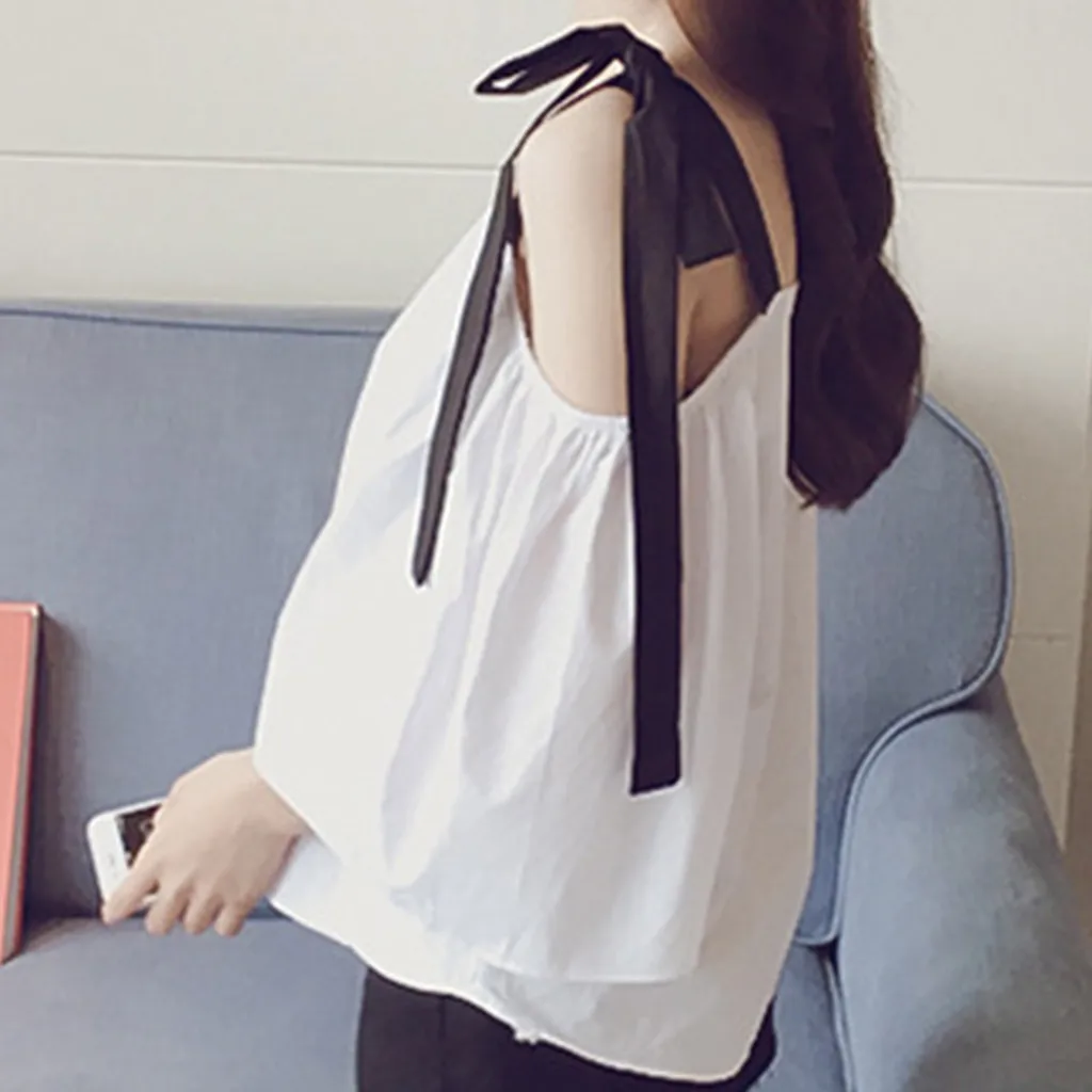 Women blouse 2019 Fashion Off Shouder Women's Shirt Short Sleeve Loose Leisure Shirt Korean
