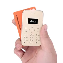 AIEK/AEKU X8 ультра тонкая карта мобильный телефон мини карманный студенческий персональный низкий уровень радиации ребенок PK AIEK X6 M5 X7 русские ключи