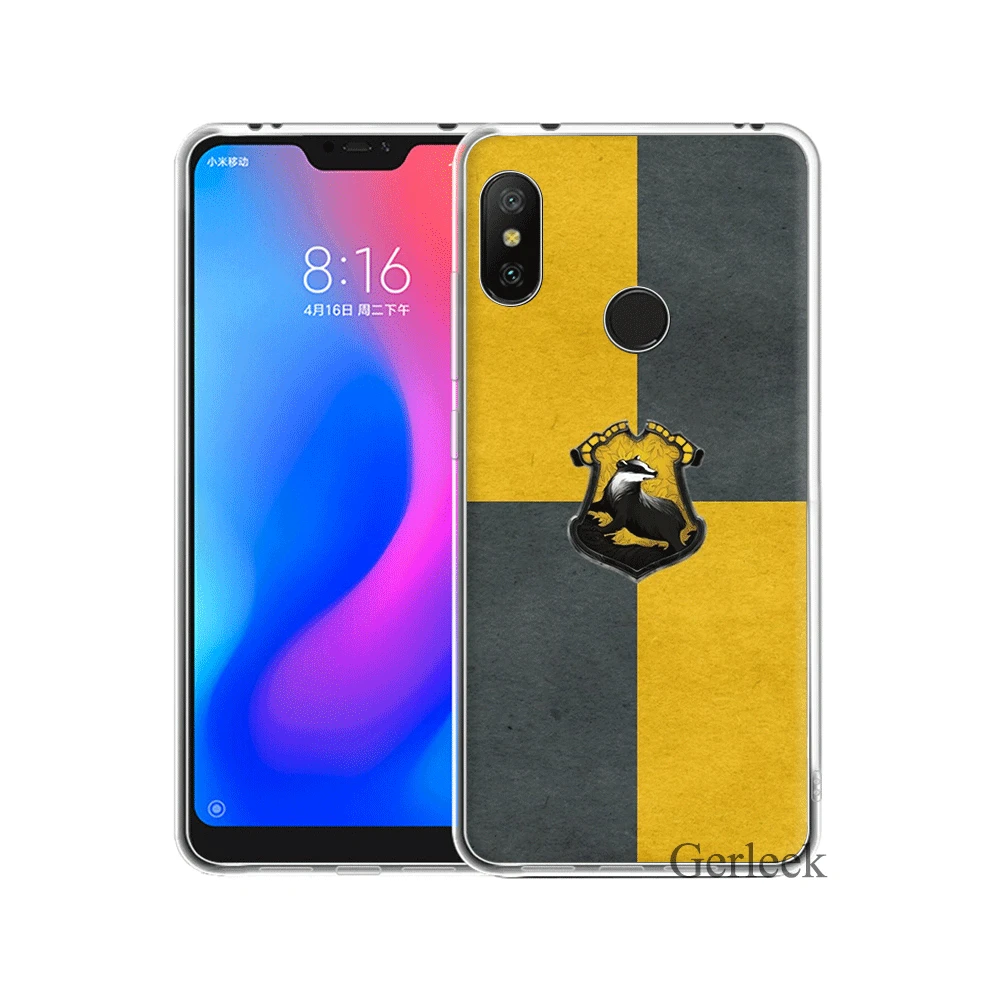 Жесткий чехол Desxz Hogwarts Hufflepuff для Xiaomi Mi 5 5S 6 8 Lite SE A1 5X A2 F1 9 MAX 3|Чехлы-накладки| |