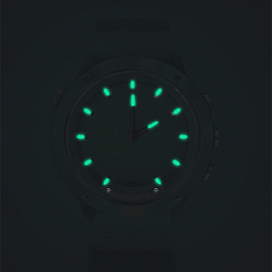  EXRIZU Smart Watch Transparant Screen IP68 Waterproof Bezel Case Smartwatch Silica Gel Band Luminou - 32953820669