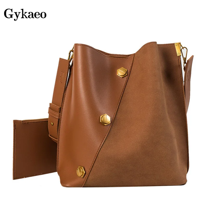 

Gykaeo Luxury Handbags Women Bags Designer Fashion Messenger Bag Lady Street Casual Bucket Shoulder Bags Bolsa Feminina Handbag