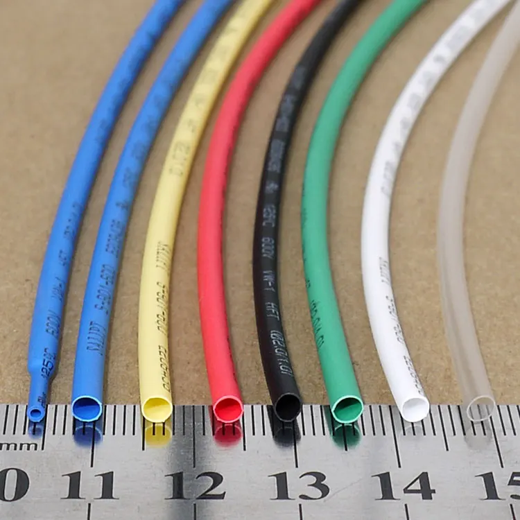

1M 2 mm Heat Shrinking Tube 2:1 Shrinkage Ratio Polyolefin Insulated Wrap Wire Kit Electronic Line Repair Cable Sleeve UL RoHS