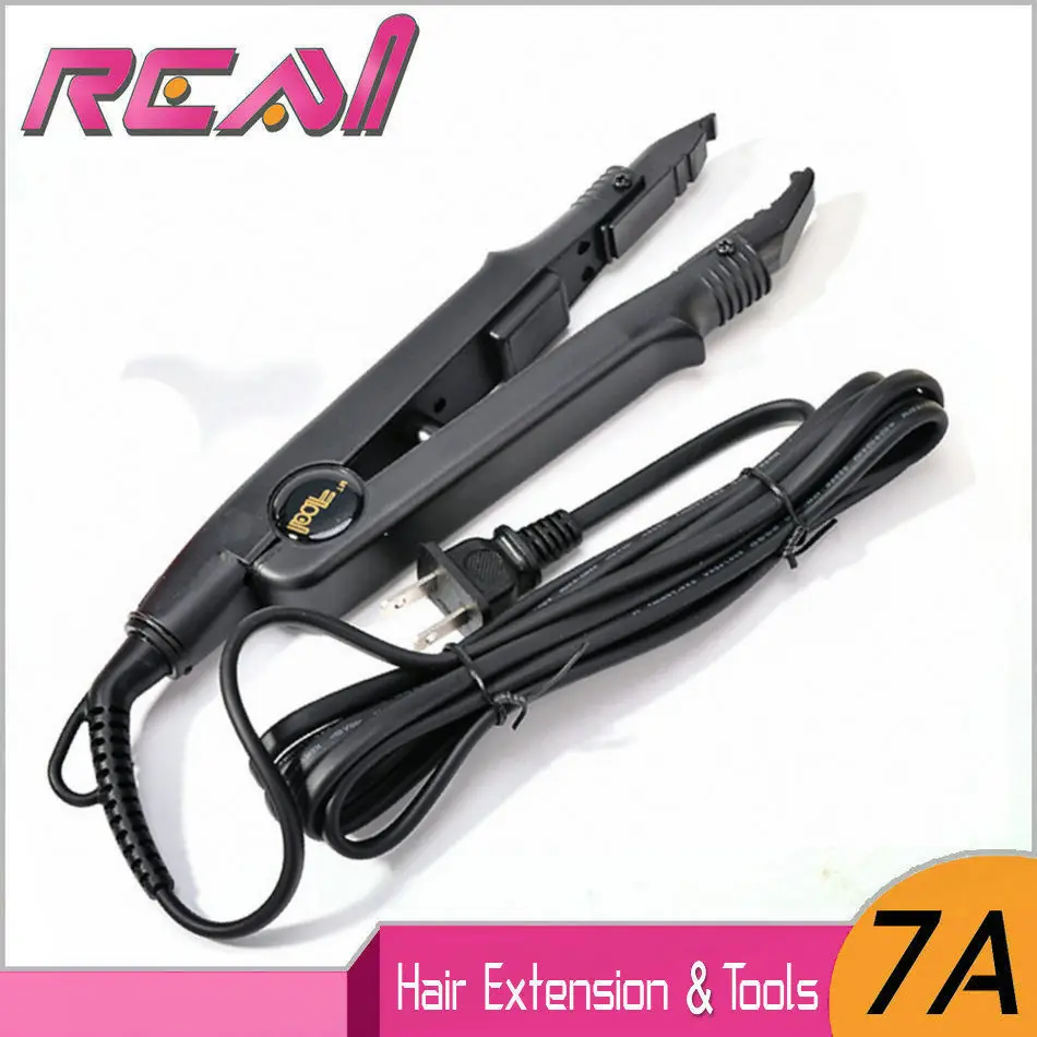 1Pc Black Hair Styling Tools Hair Extension Keratin Fusion Wand Iron Loof Hair Connector With Adjustable Temperature Control