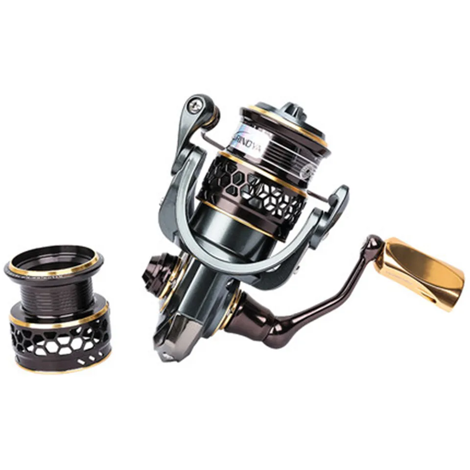 

TSURINOYA Jaguar 1000 2000 3000 9+1BB Fishing Spinning Reel Carp Saltwater Fishing Reel Spinning Metal Handle 2 Spool Reels Coil