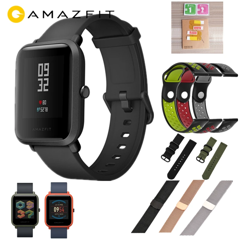 

Original Xiaomi Huami Amazfit Bip Smartwatch Men Women Smart Watch Heat Rate Wristband Waterproof Sport GPS Fitness Tracker