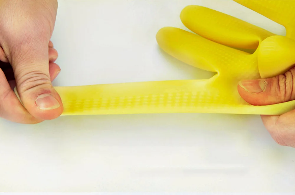 Washing Protective Gloves Waterproof Kitchen Gloves Rubber Latex (15)