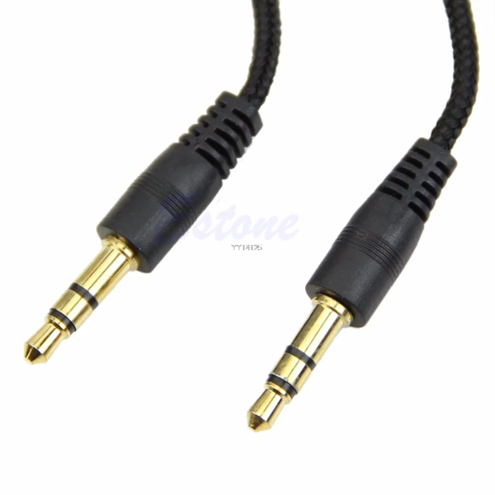 3,5 мм автомобиля AUX вспомогательный Шнур кабель со штыревыми соединителями на обоих концах для подключения внешних устройств к аудио кабель для iPhone, для Ipad, MP3 Апрель