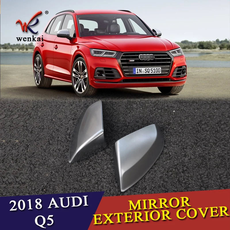 WENKAI For Audi Q5 Mirror Cover Rear View Side Rearview Mirror Exterior