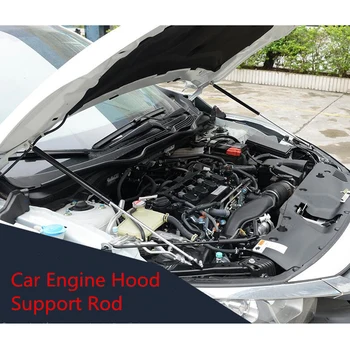 

2x Car Front Engine Hood Cover Open Lift Hydraulic Support Rod Prop Stick For Honda Civic 2016 2017 Auto Accessories
