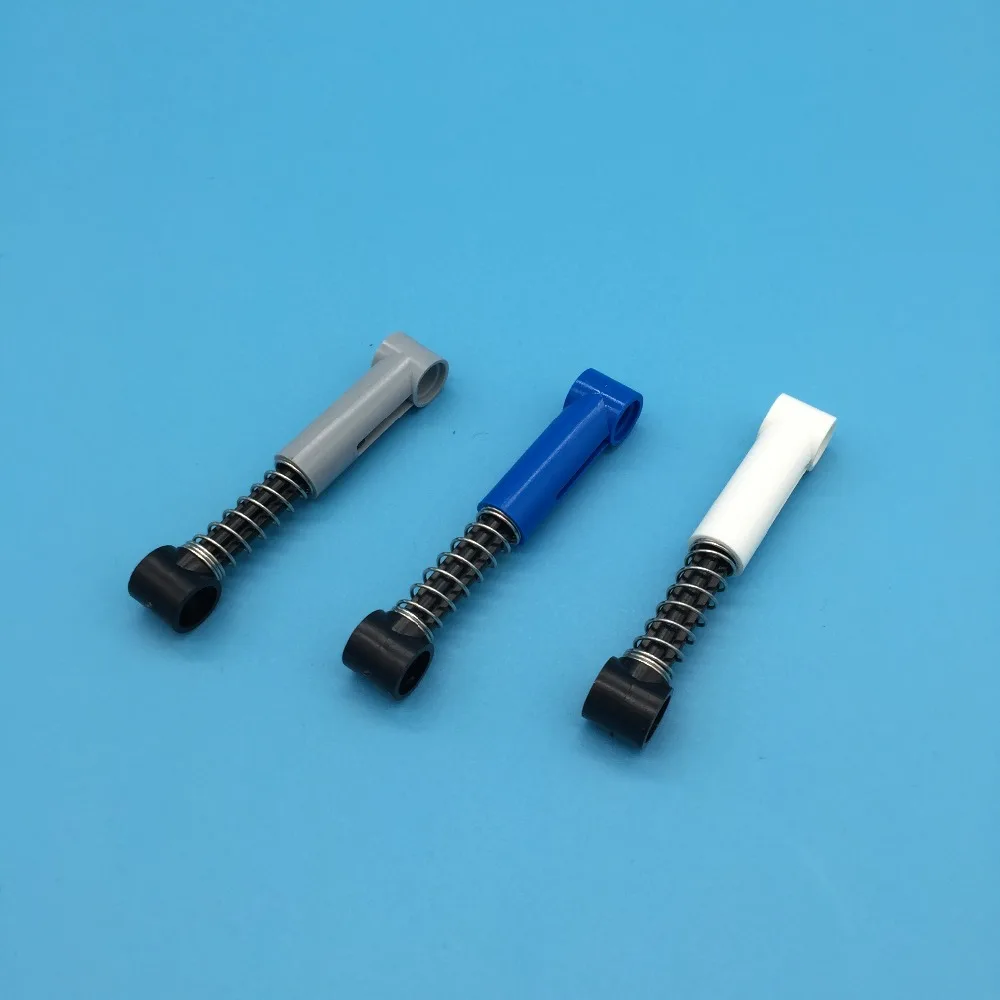 

10Pcs/Lot Technic Steering Shock Absorber 6.5L with Soft Spring Building Blocks MOC Brick Parts Toys Compatible with 76138