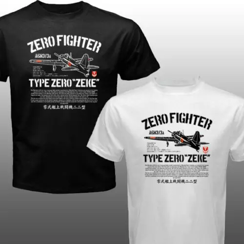 Футболка Zero Zeke модель самолета из японского флота Kamikaze Fighter 2019 новинка хлопковая